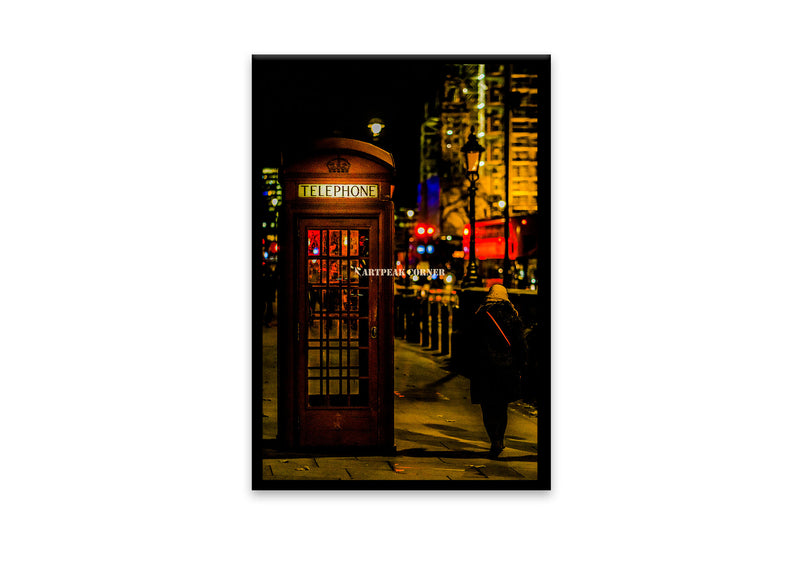 Cuadro Decoración - Teléfono Rojo en Londres